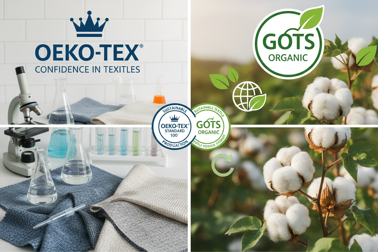 ØKO-TEX eller økologisk (GOTS)? Dette er forskjellen – og hvorfor det betyr noe for deg som syr selv