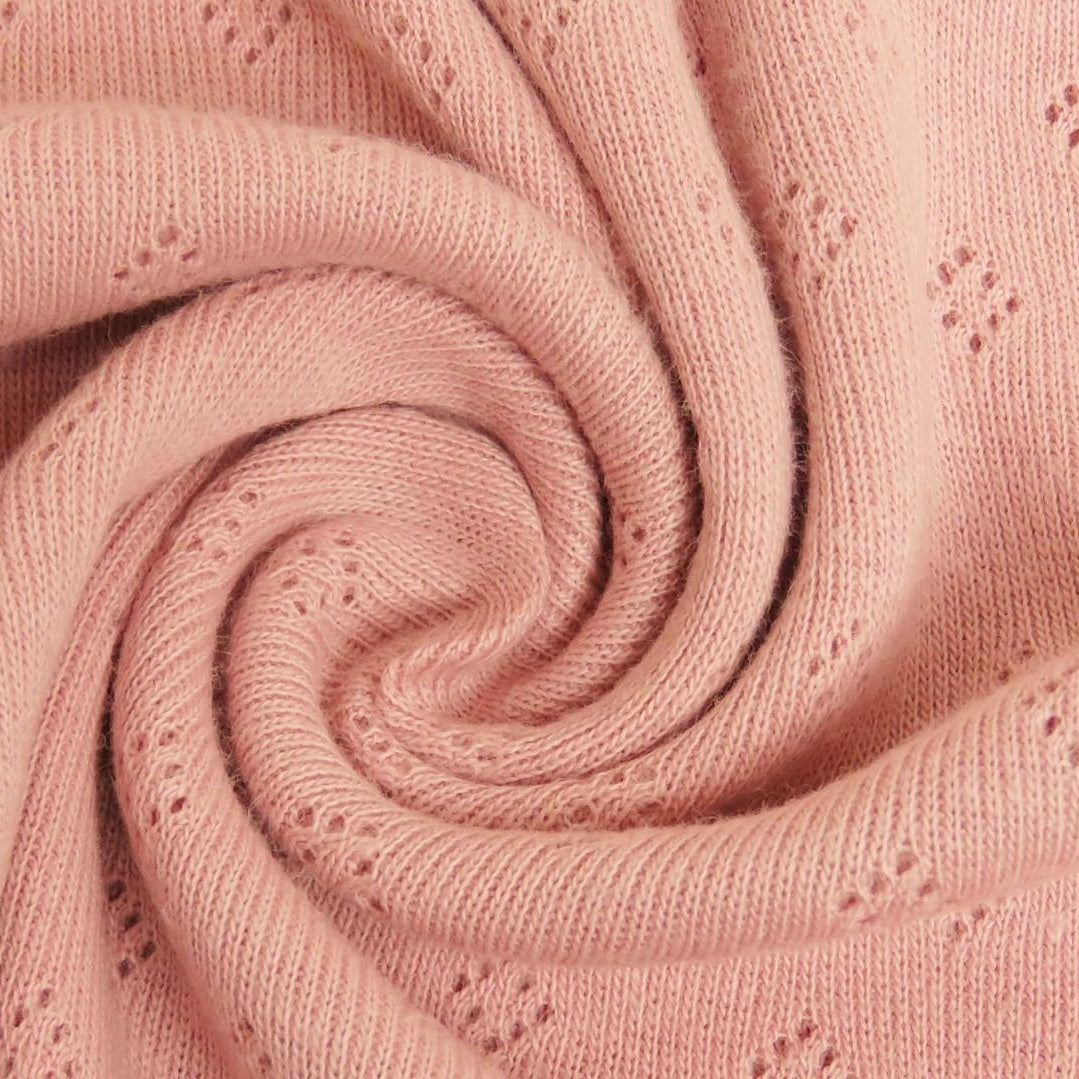 pointoille stoff 100% bomull i fargen old rose