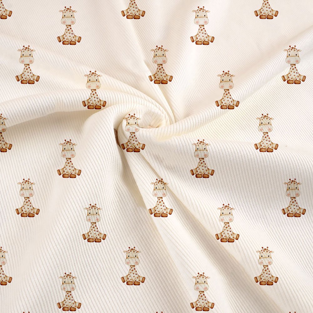 KOMMER SNART Ribbjersey - Sweet Giraffe - Tygdrømmar