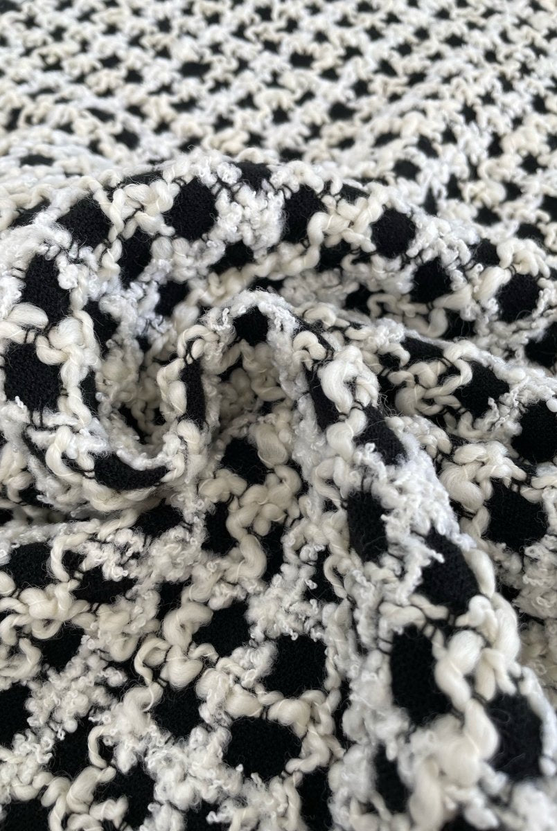 Balmain Tweed - Black & shades of white