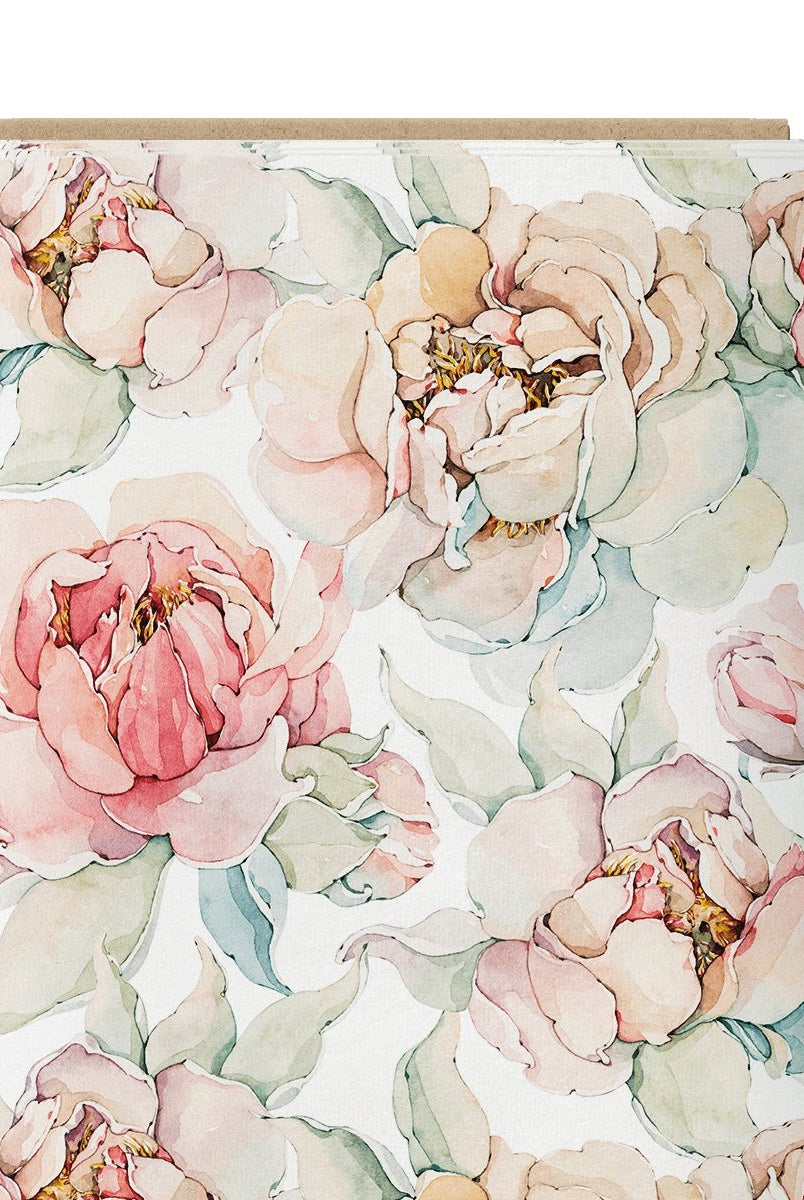 Blossoming delicate roses jersey