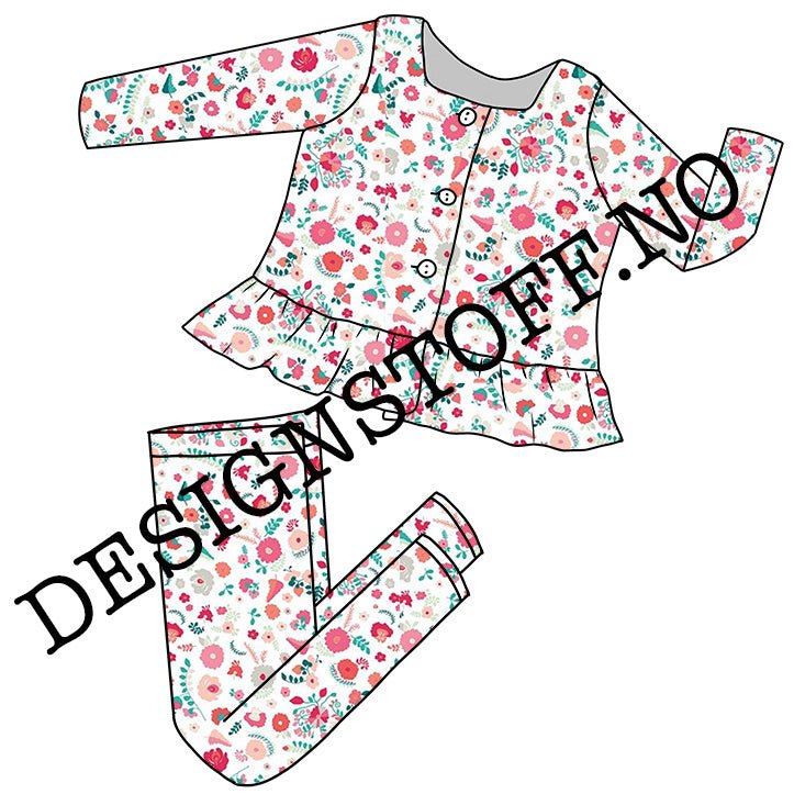 Bomullsjersey blomster Art Gallery Fabrics - Colorful