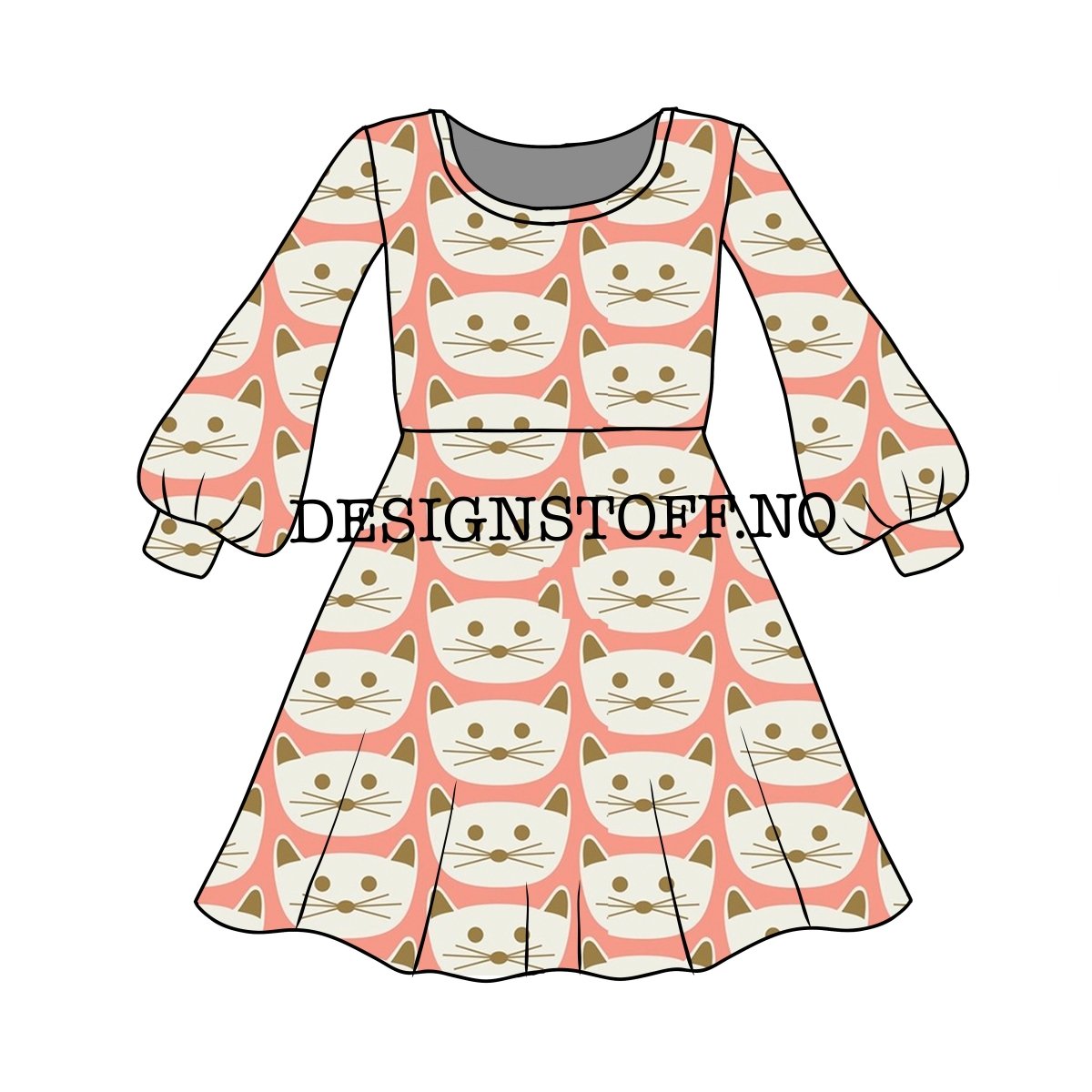 Bomullsjersey katt Art Gallery Fabrics - Kitty Cat