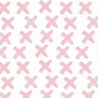 Criss Cross hvit/rosa french terry