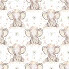 Cute Elephant Pink & white - Jersey