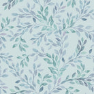 French Terry Leaves - Light Blue