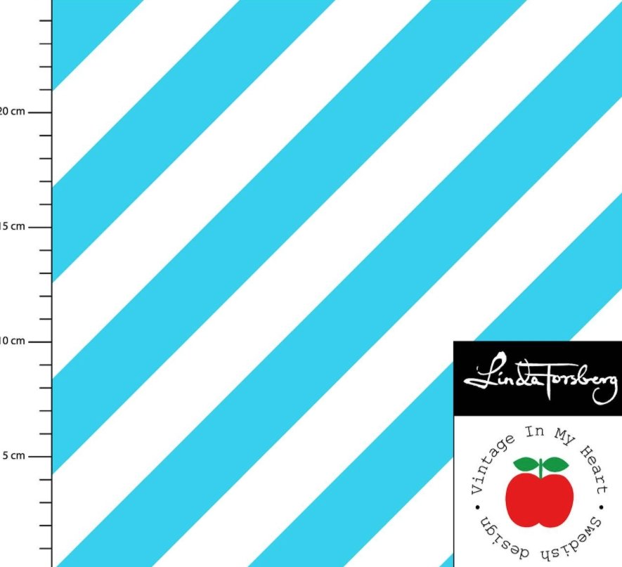 Go Colorful Diagonal Blue and White Jersey - Vintage in my heart