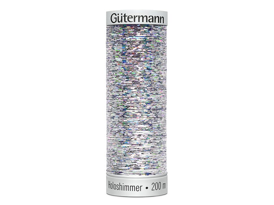 Gütermann Sulky Holoshimmer 200m – 6001 Sølv