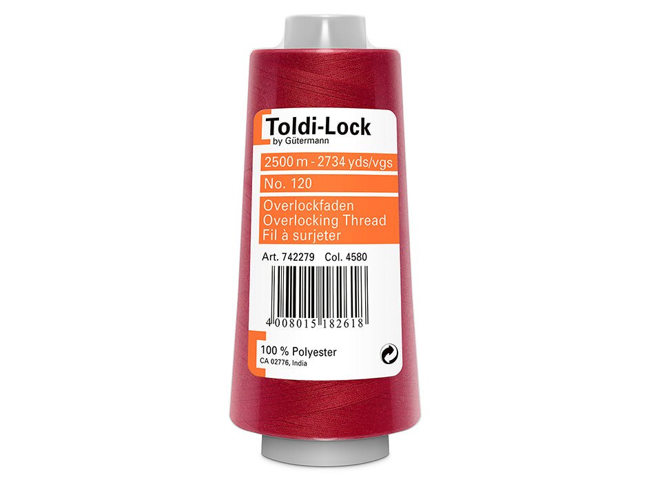 Gutermann Toldi-Lock overlock tråd 4580 rød