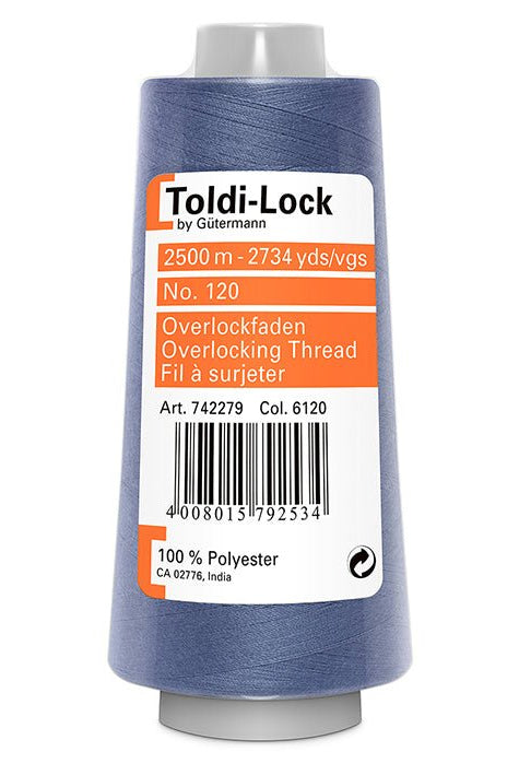 Gutermann Toldi-Lock overlock tråd 6120 mellomblå