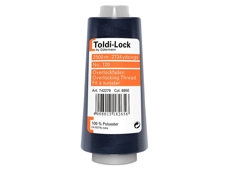 Gutermann Toldi-Lock overlock tråd 6950 Mørk Blå