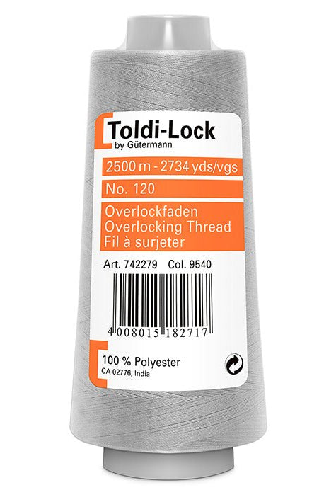Gutermann Toldi-Lock overlock tråd 9540 Grå