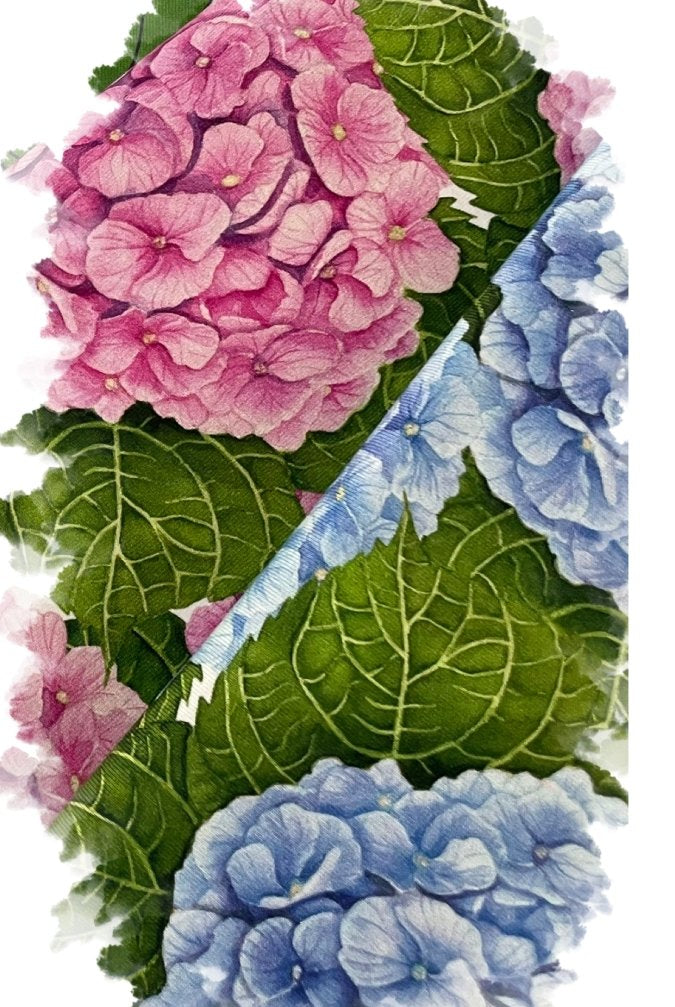 Hydrangea Pink & White Jersey - Colours in my Soul
