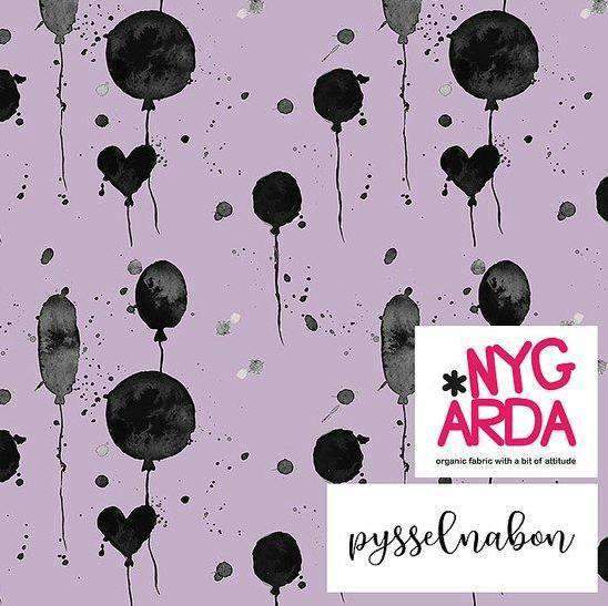 Lilla ballonger - økologisk jerseystoff