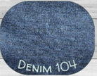 Merinoull 100% i interlock - jeansblå