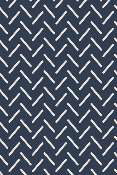 Mønstret Jacquard Økologisk - Mørk blågrå og hvit