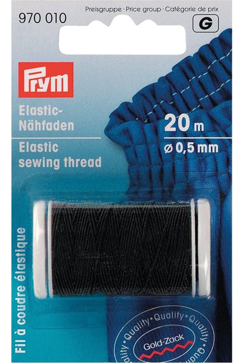 Prym elastisk sytråd 0,5mm - sort
