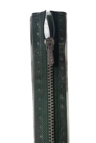 Prym Glidelås Metall M1 16cm – 461 Mørk Grønn IKKE DELBAR