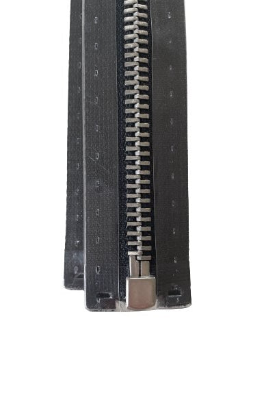 Prym Glidelås Metall M4 45cm – 000 Sort Delbar