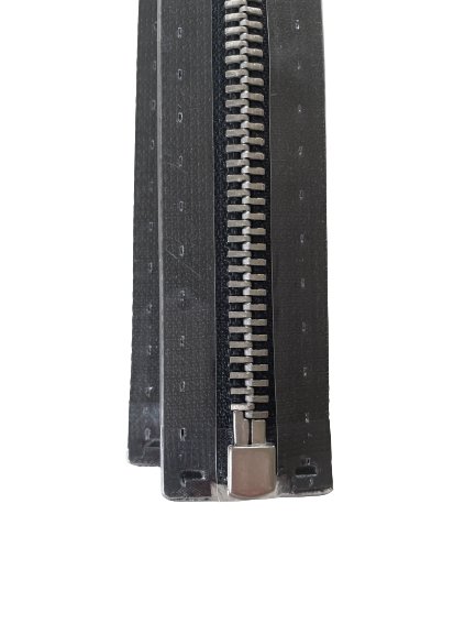 Prym Glidelås Metall M4 45cm – 000 Sort Delbar