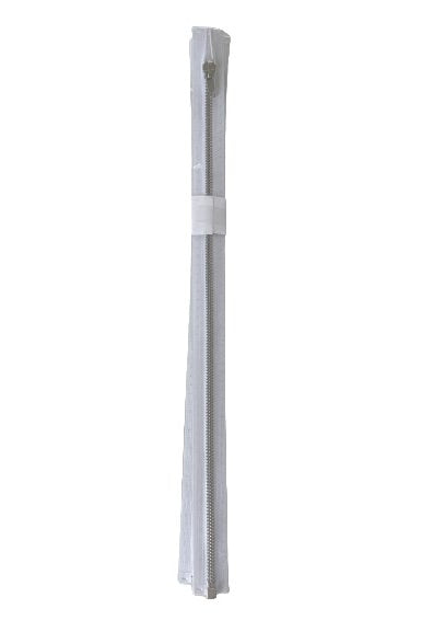 Prym Glidelås Metall M4 45cm – 009 Hvit - Delbar