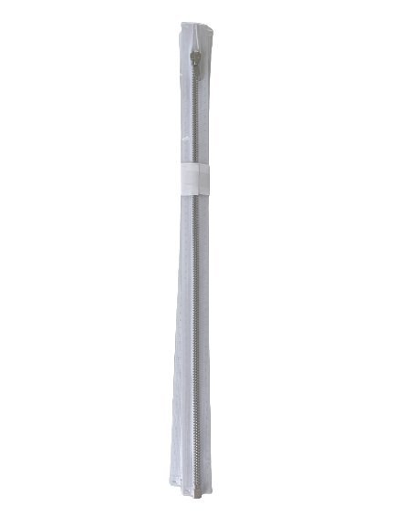 Prym Glidelås Metall M4 50cm – 009 Hvit - Delbar