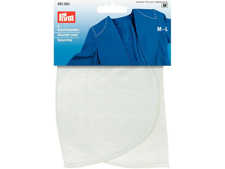 Prym Skulderpute M-L – Hvit – 2stk u/feste