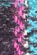 Rutete jakkestoff i 99% ull i fargene turkis - rosa, purpurrød og svart