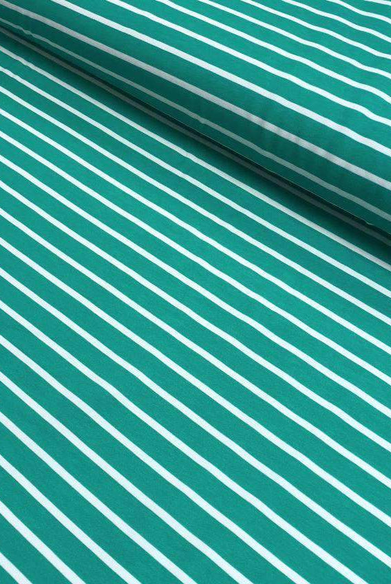 Striper grønn økologisk jersey Lilofant