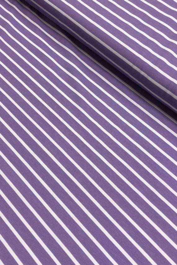 Striper lilla økologisk jersey Lilofant