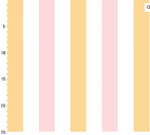Stripes Soft Pink & Yellow - økologisk jersey Joseli Design