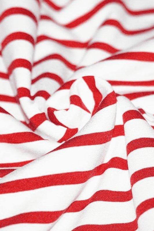 Stripete Jersey - hvit og rød
