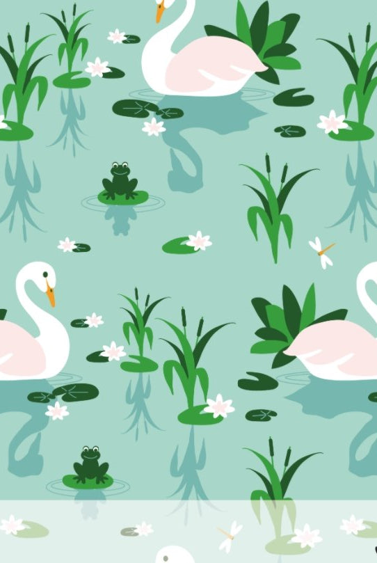 Swan lake økologisk jersey - Jny Kids