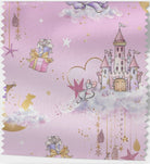 Unicorn & Mice Castles Pink - Jersey